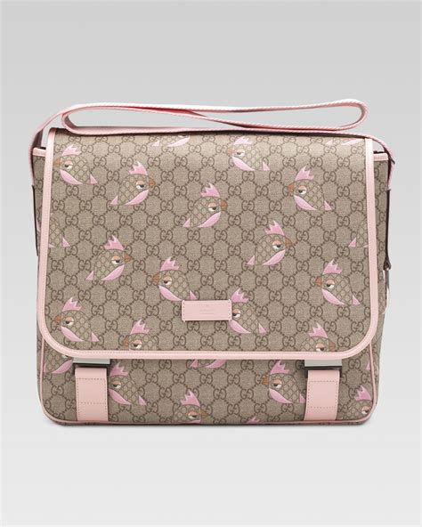 pink leather gucci diaper bag|Gucci diaper bag on sale.